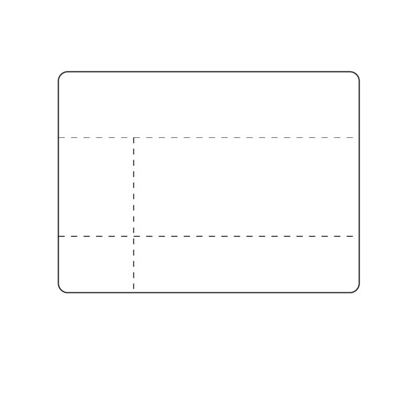 I.V. Bag Label, Universal Thermal Transfer 2-15/16" x 4" White 3" Core